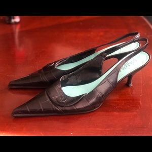 Saks Fifth Avenue Pointed Sling Back Style Heels